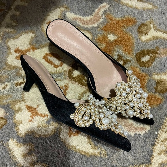 Shoes - Beaded heels